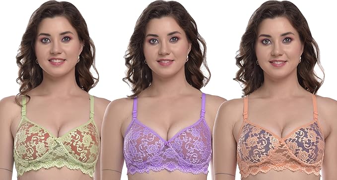 Liamoure Women's Cotton Blend Heavily Padded Wirefree Push-Up Bra