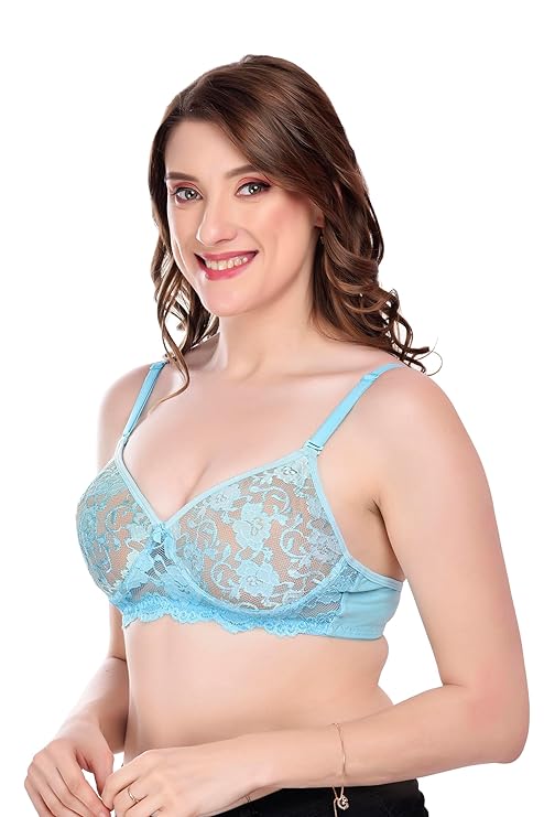 Liamoure Women's Cotton Blend Heavily Padded Wirefree Push-Up Bra
