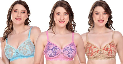 Liamoure Women's Cotton Blend Heavily Padded Wirefree Push-Up Bra