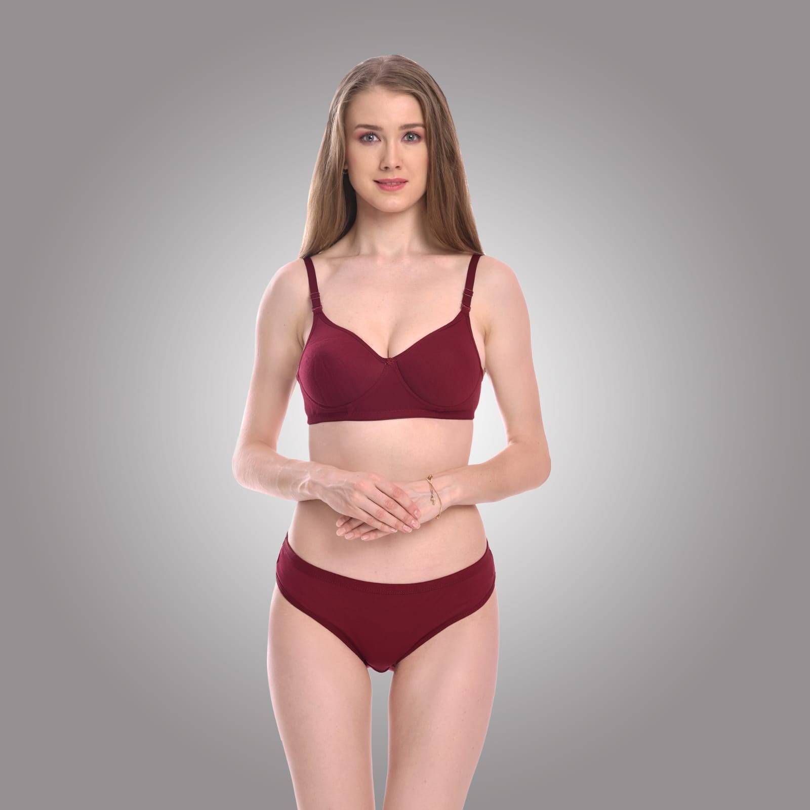 front view Liamoure best cotton bras without underwire Lightly Padded 