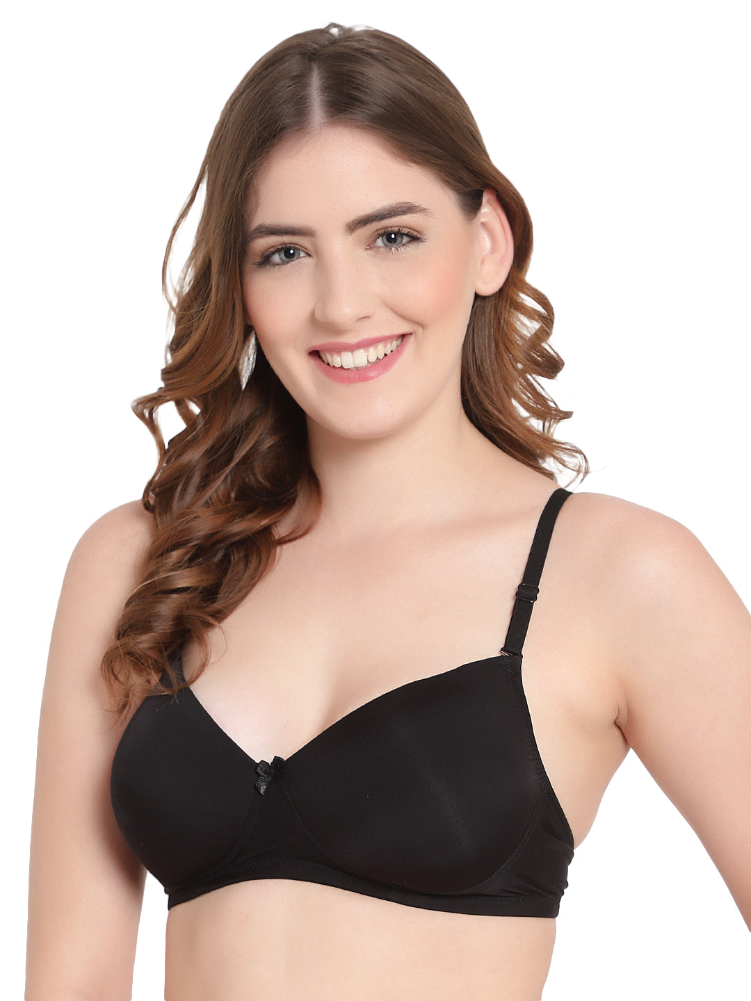 Liamoure Lush black t-shirt bra, a premium padded and non-wired lingerie piece designed for seamless support and a chic everyday look.