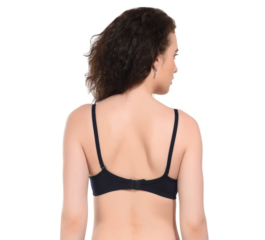 Liamoure non wired padded bra Set Red in color Back View 