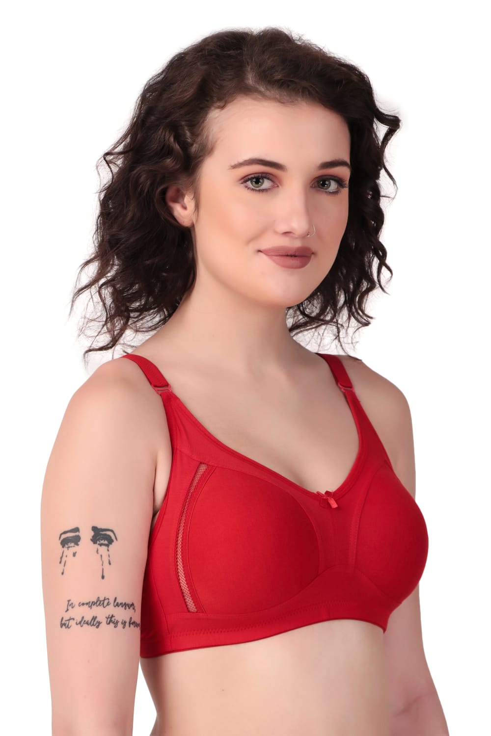 side view of Liamoure Stylish Design ladies non padded bra  Non-Wired 