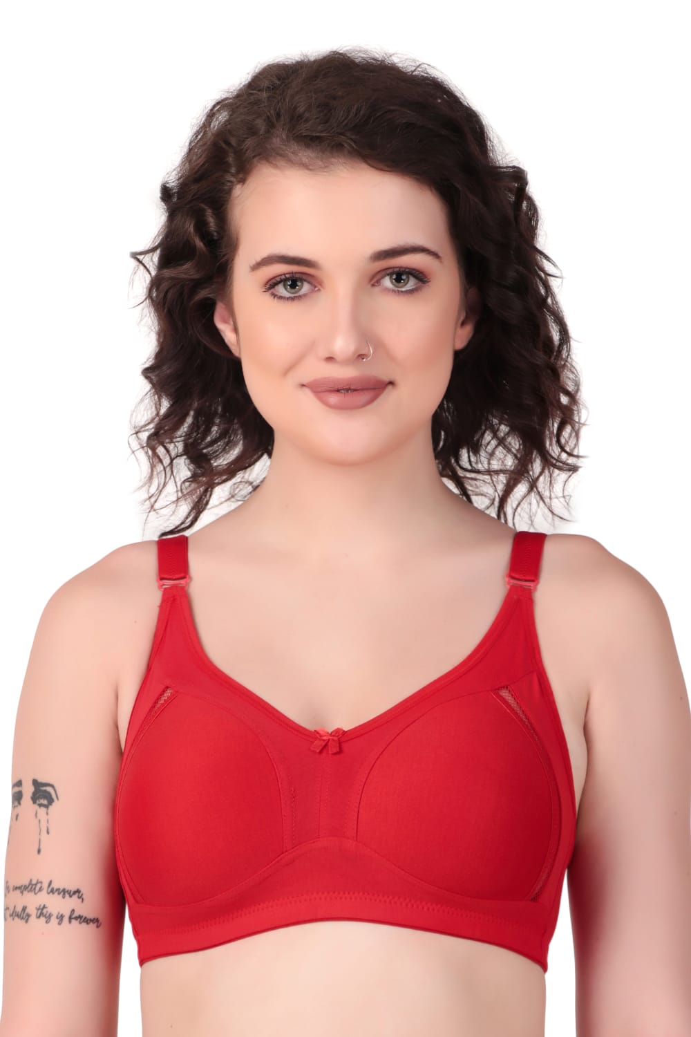 front  view of Liamoure Stylish Design ladies non padded bra  Non-Wired 