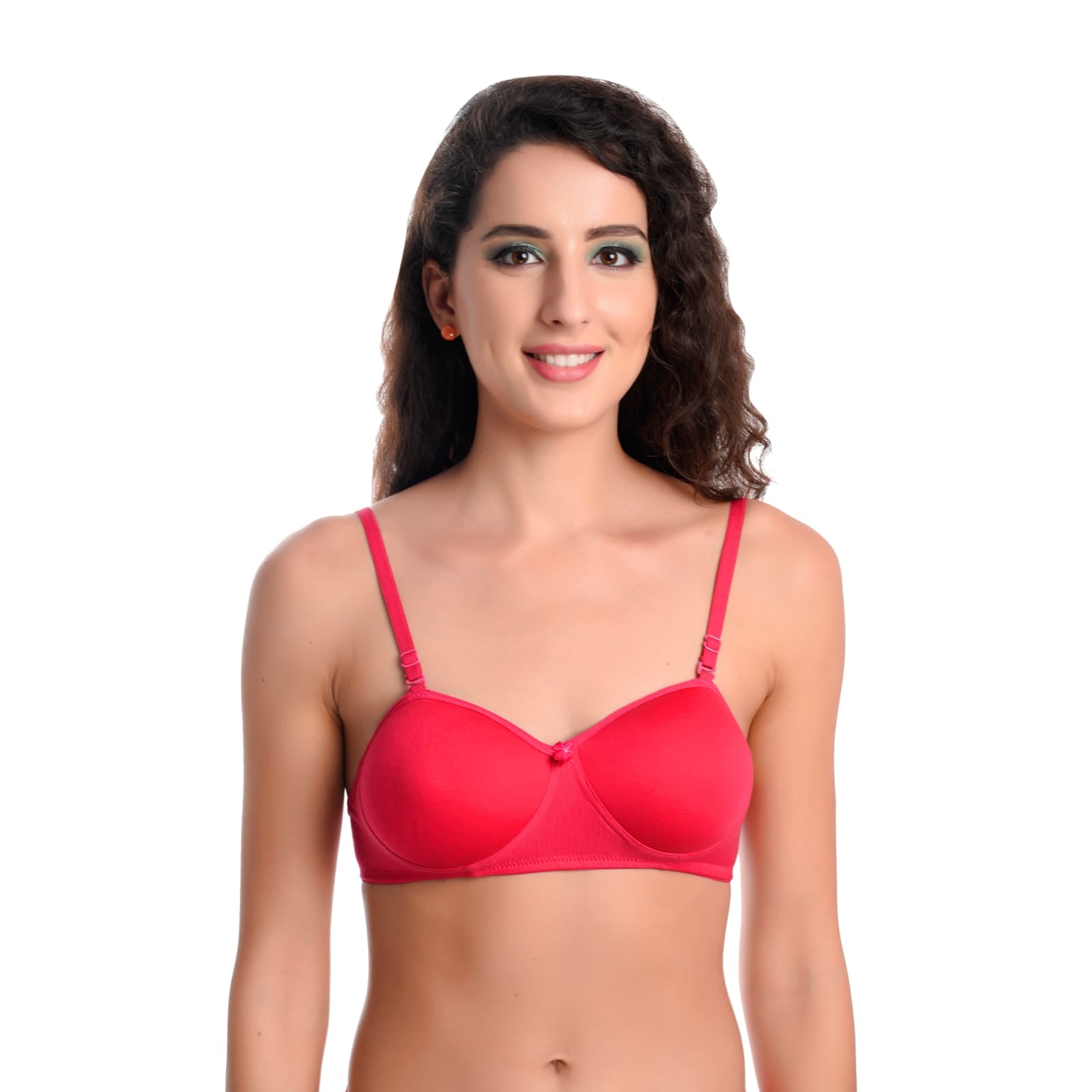 Front view Liamoure Women lightly padded non wired bra T shirt Bra 