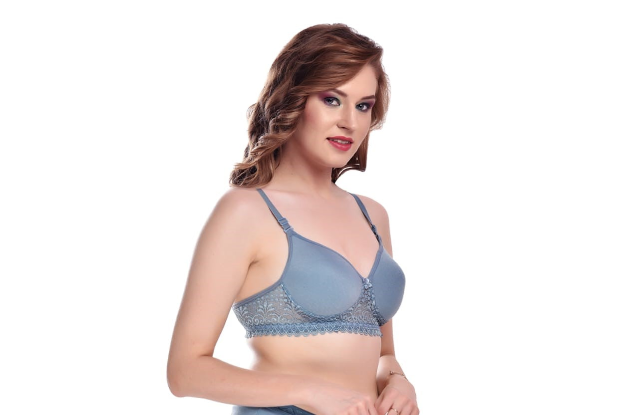 Liamoure Women's Cotton Blend Lightly Padded Wirefree T-Bralette Bra