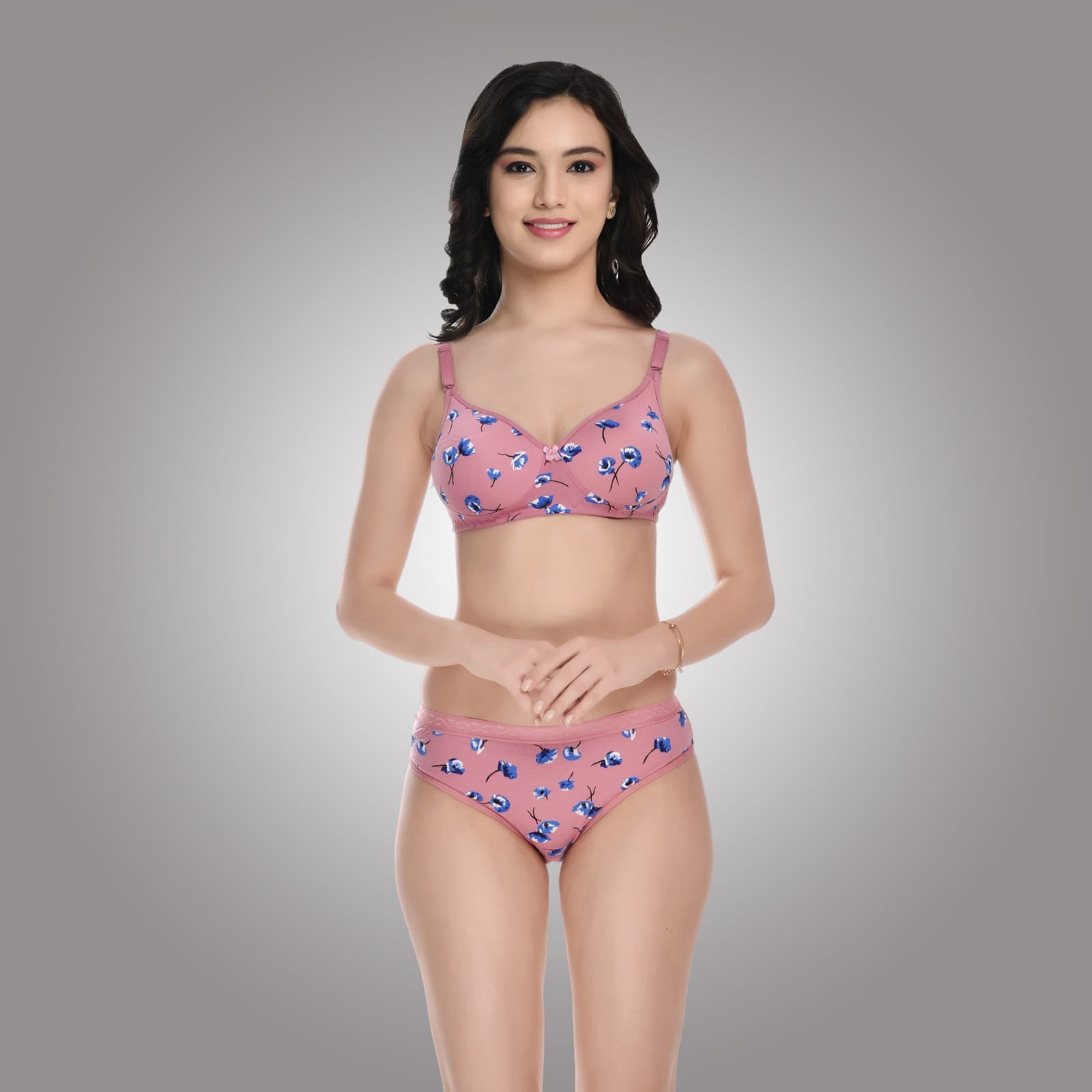 Liamoure Women's Cotton Blend Lightly Padded Wireless T-Shirt Bra