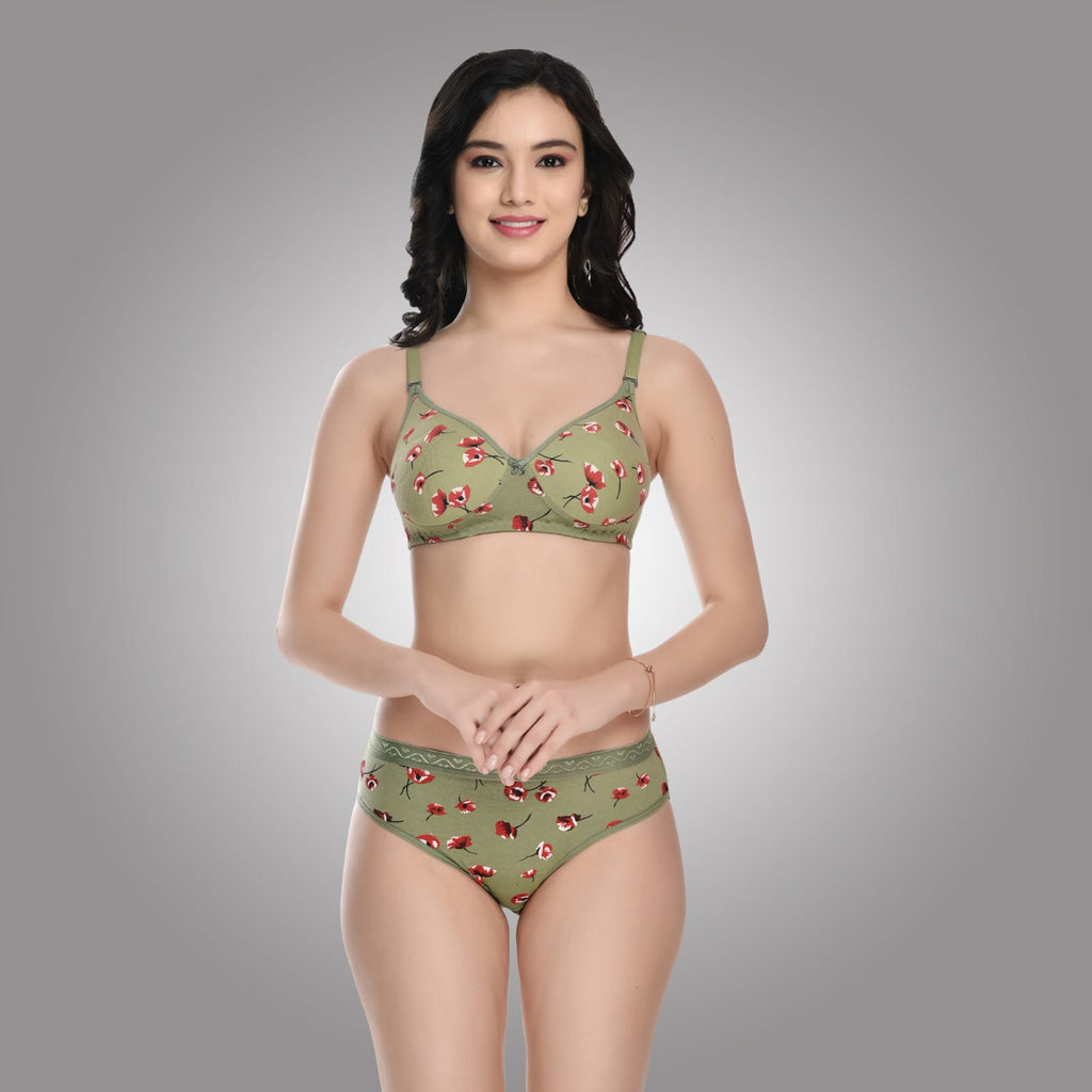 Liamoure Women's Cotton Blend Lightly Padded Wireless T-Shirt Bra