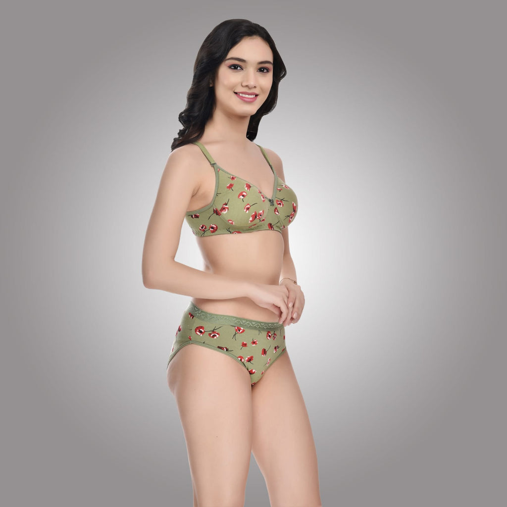 Liamoure Women's Cotton Blend Lightly Padded Wireless T-Shirt Bra