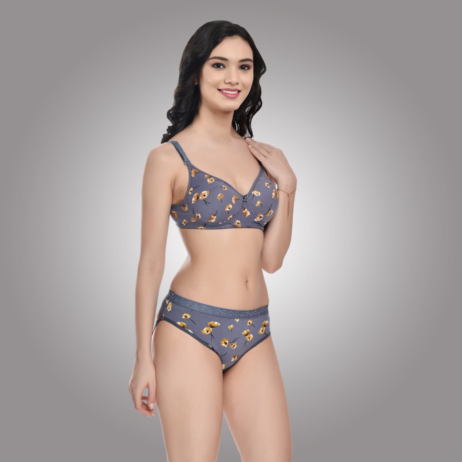 Liamoure Women's Cotton Blend Lightly Padded Wireless T-Shirt Bra
