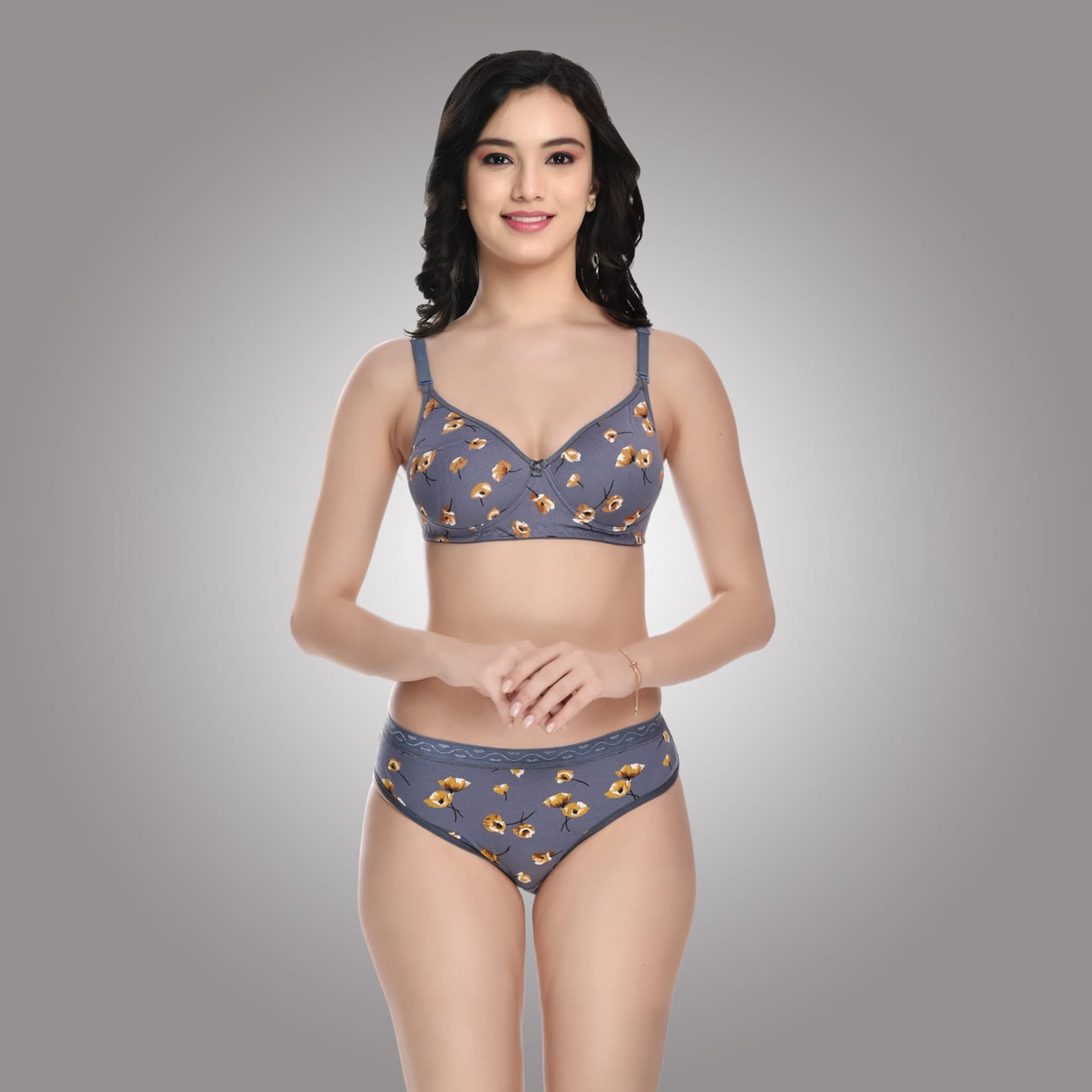 Liamoure Women's Cotton Blend Lightly Padded Wireless T-Shirt Bra