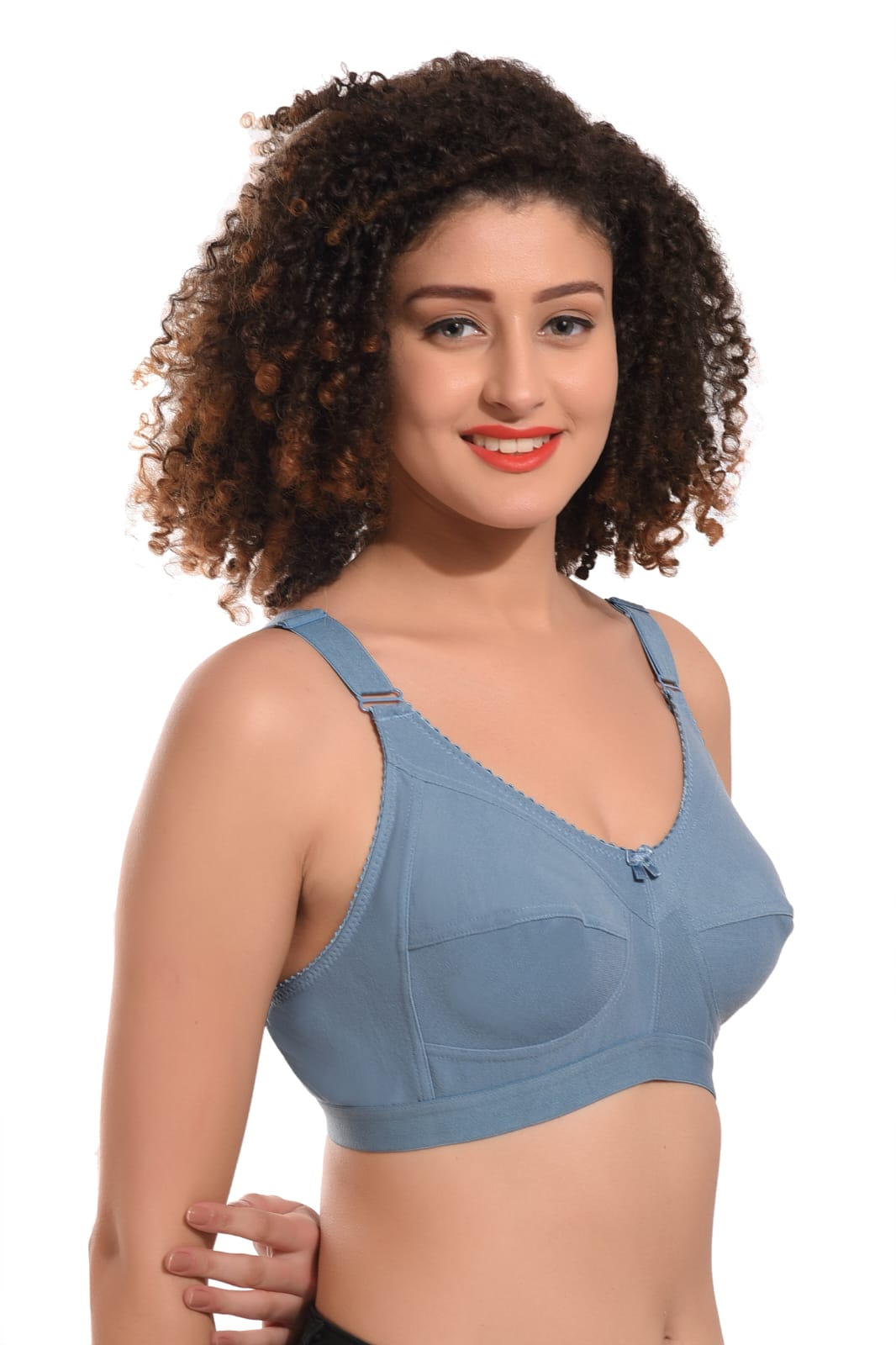 Liamoure Cotton Blend Seamed Non Padded Women's Full Coverage Bra  Super Full-Coverage Bras