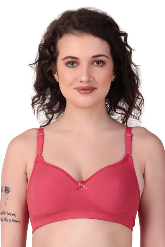 Liamoure Medium Coverage Non Padded Cotton T-shirt Bra With All Day Comfort