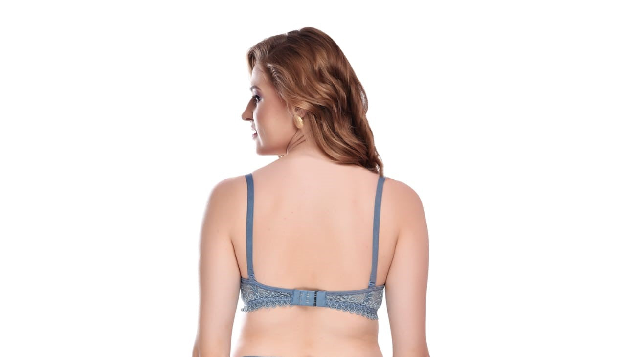 Liamoure Women's Cotton Blend Lightly Padded Wirefree T-Bralette Bra