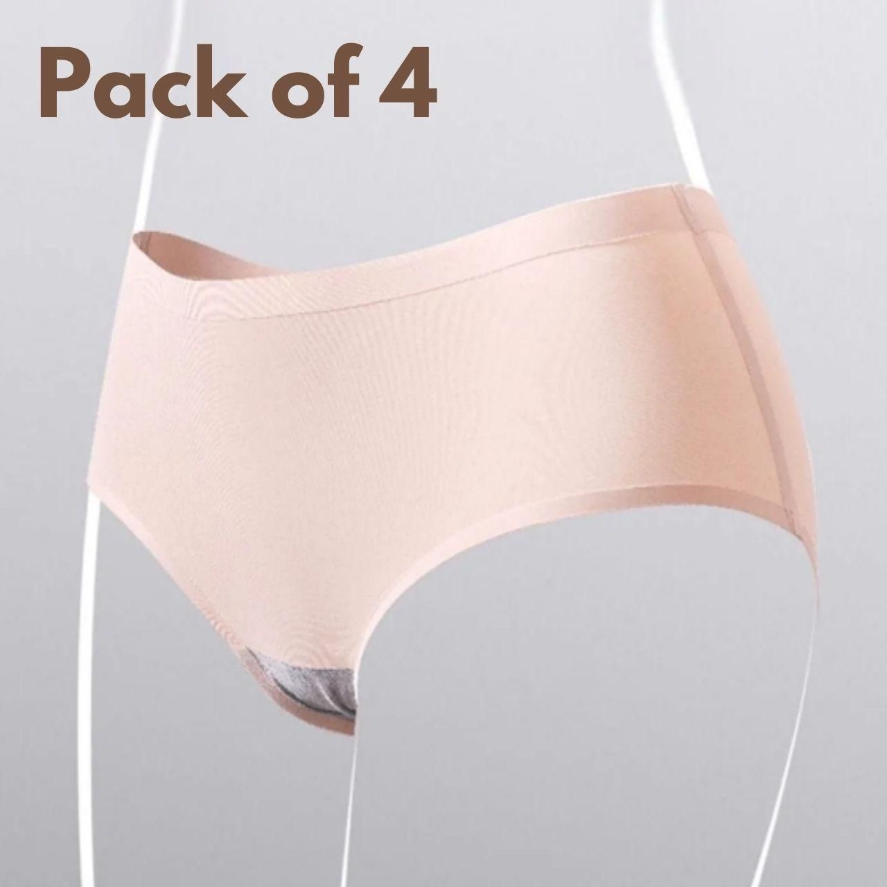 Women’s Leak Proof Panties – Cotton Pack of 4