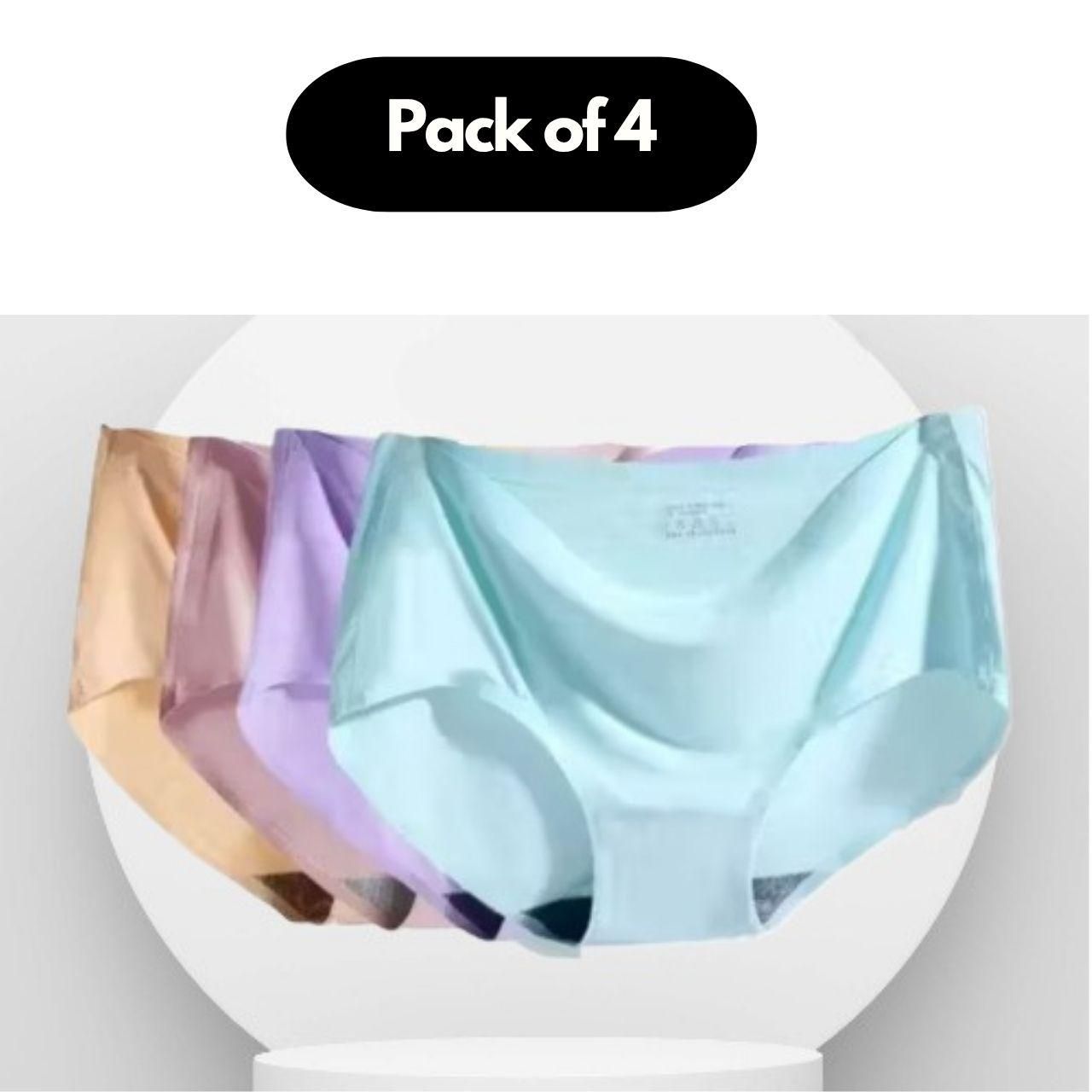 Women’s Seamless Underwear – Multicolor Pack of 4