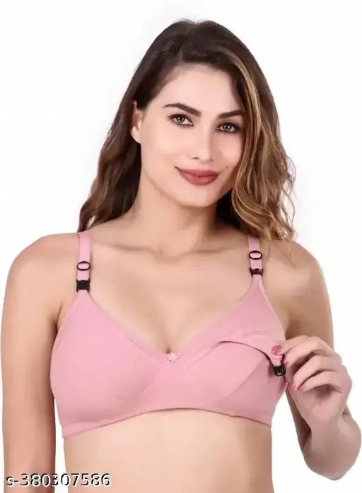 Liamoure Women's Cotton Non-Padded Maternity Breastfeeding Mother Bra